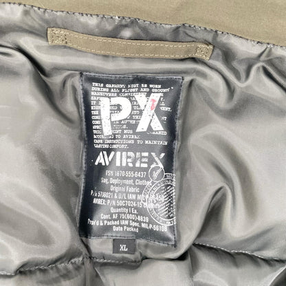 AVIREX アヴィレックス 6182222 カーキ ナイロン パディングジャケット ジャケット