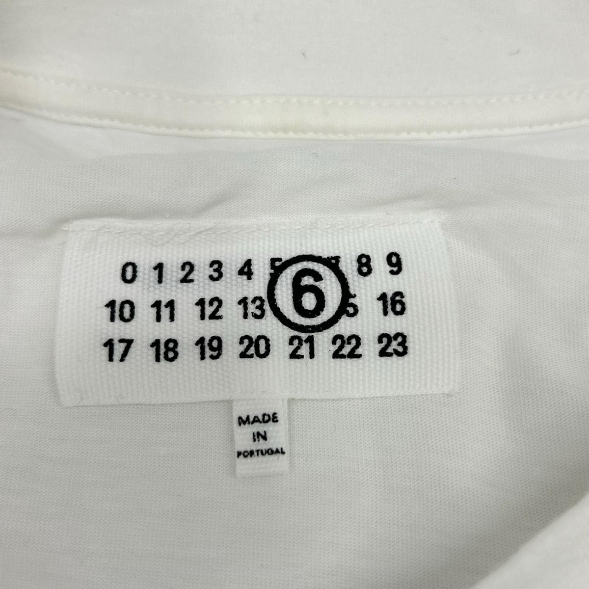 MM6 エムエムシックス SH0GC0043 25SS ホワイト ニュースペーパープリント 半袖 Tシャツ トップス
