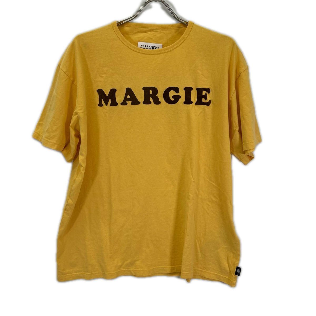 MM6 エムエムシックス SH2GC0040 26SS イエロー ヴィンテージ ジャージー 半袖 Tシャツ トップス