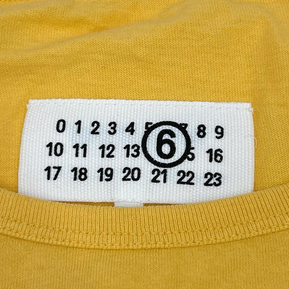 MM6 エムエムシックス SH2GC0040 26SS イエロー ヴィンテージ ジャージー 半袖 Tシャツ トップス