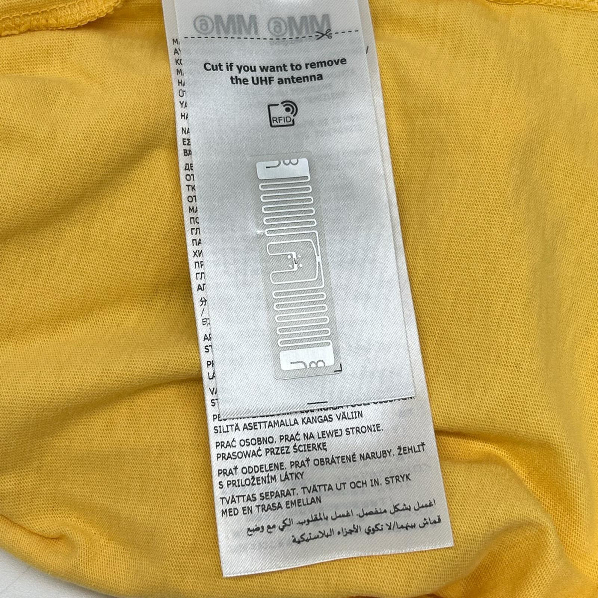 MM6 エムエムシックス SH2GC0040 26SS イエロー ヴィンテージ ジャージー 半袖 Tシャツ トップス