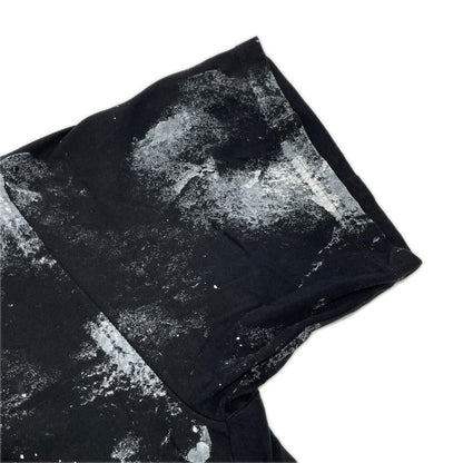 MM6 エムエムシックス SH2GC0039 26SS ブラック ロゴ ペイント 半袖 Tシャツ トップス