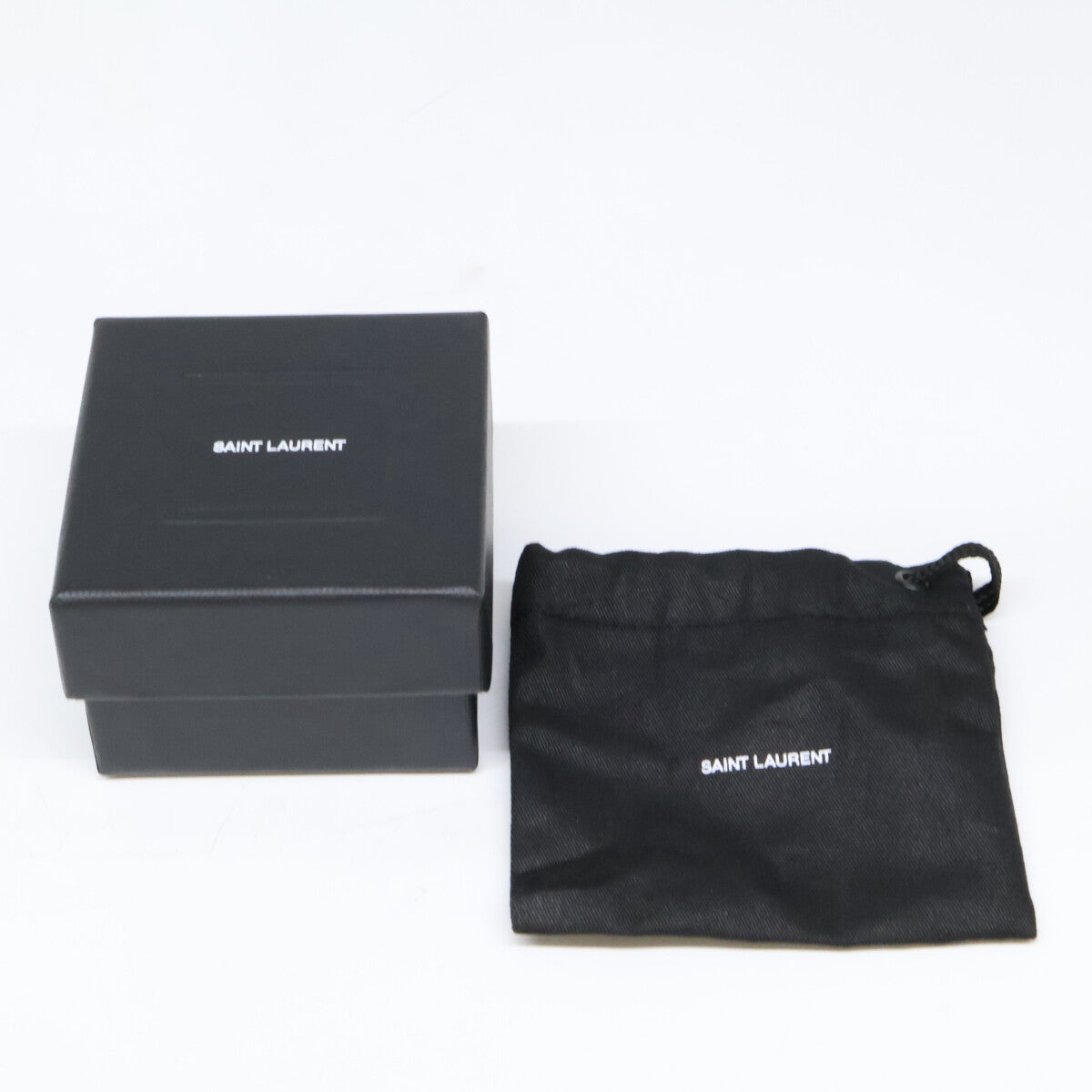SAINT LAURENT PARIS サンローランパリ 691563 カサンドラロゴ アシンメトリー ガラスパール ピアス