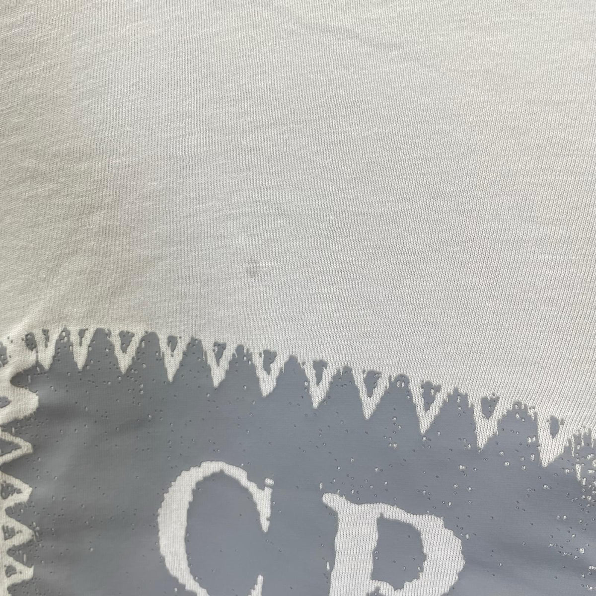 C.P.COMPANY シーピーカンパニー ライトグレー 30/1 Jersey Logo Label Tシャツ トップス