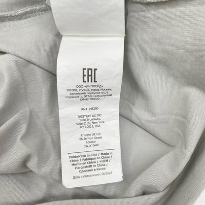 C.P.COMPANY シーピーカンパニー ライトグレー 30/1 Jersey Logo Label Tシャツ トップス