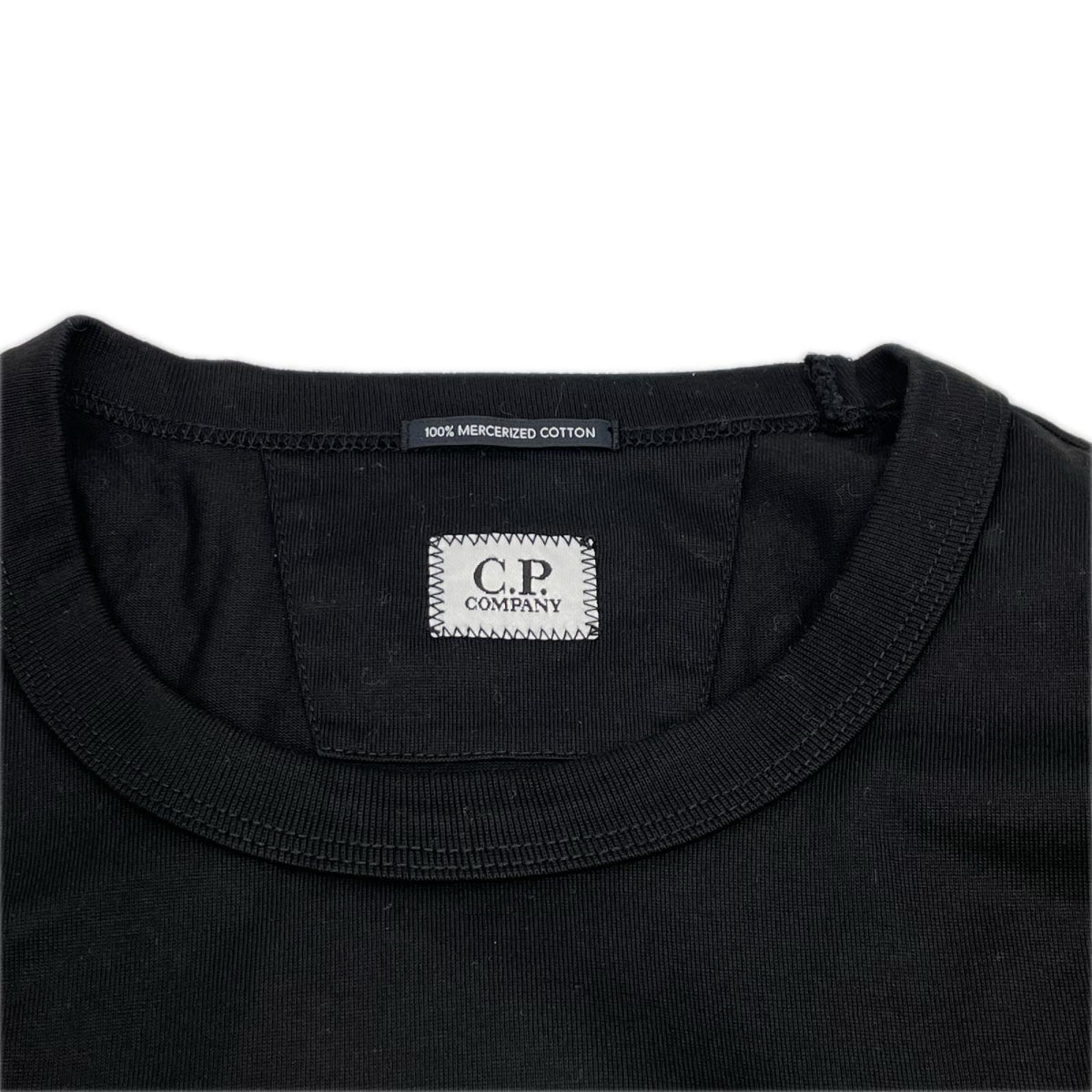 C.P.COMPANY シーピーカンパニー ブラック 30/2 Mercerized Tシャツ トップス