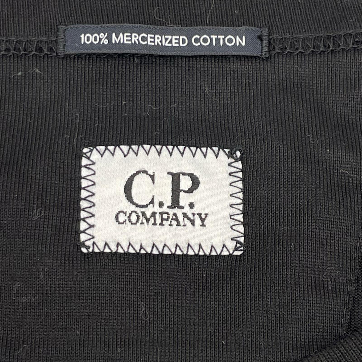 C.P.COMPANY シーピーカンパニー ブラック 30/2 Mercerized Tシャツ トップス