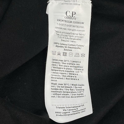 C.P.COMPANY シーピーカンパニー ブラック 30/2 Mercerized Tシャツ トップス