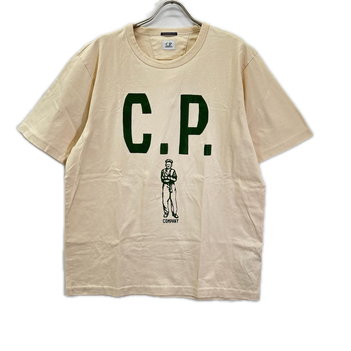 C.P.COMPANY シーピーカンパニー アイボリー 30/2 Mercerized Tシャツ トップス