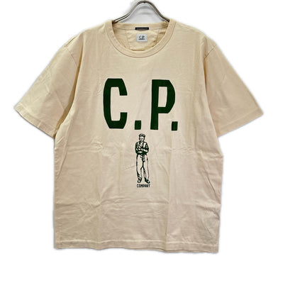 C.P.COMPANY シーピーカンパニー アイボリー 30/2 Mercerized Tシャツ トップス