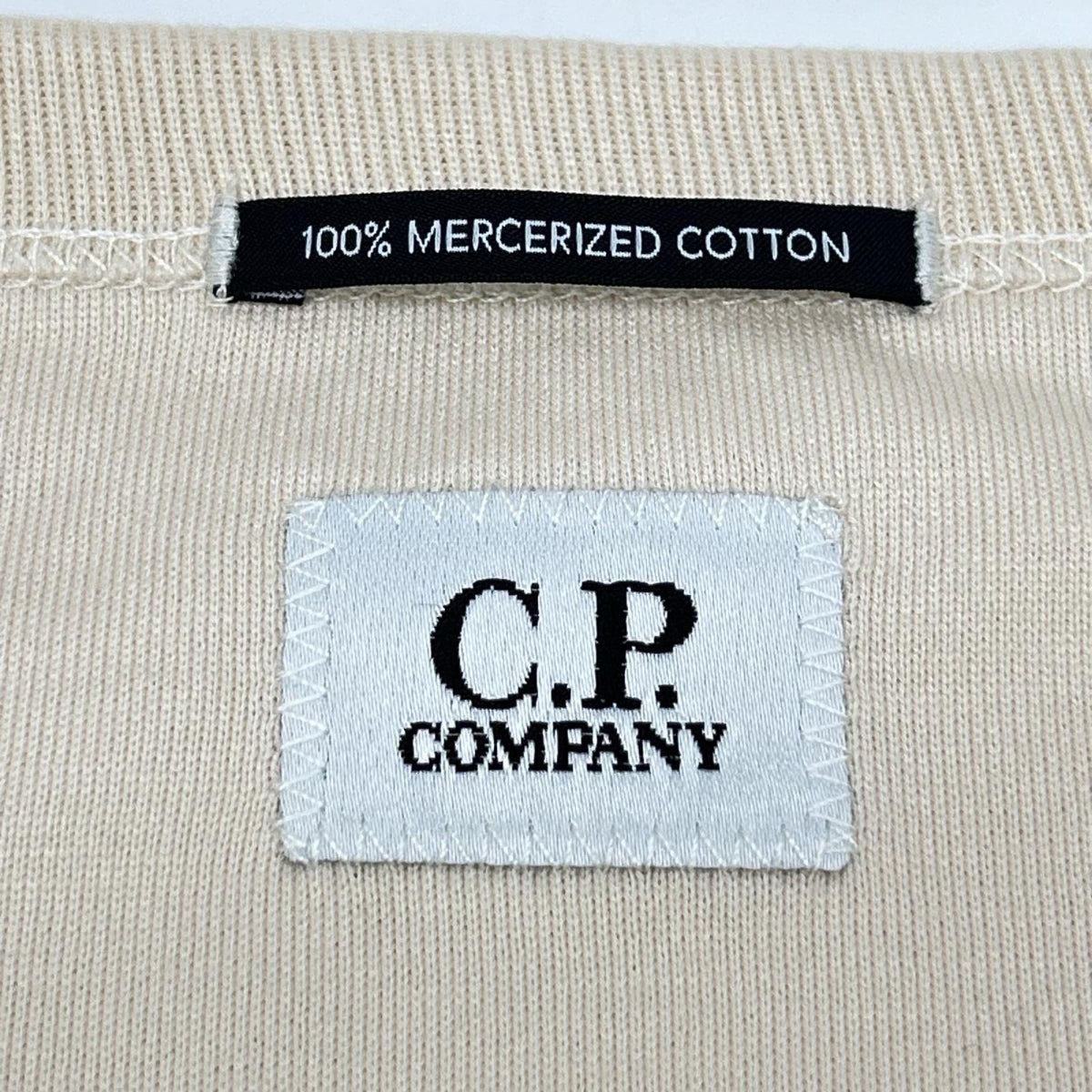 C.P.COMPANY シーピーカンパニー アイボリー 30/2 Mercerized Tシャツ トップス