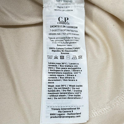 C.P.COMPANY シーピーカンパニー アイボリー 30/2 Mercerized Tシャツ トップス