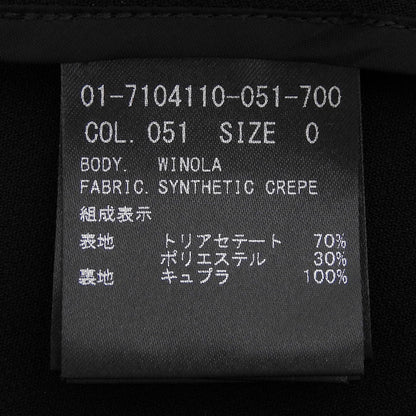 Theory セオリー WINOLA ノーカラー ロング ジャケット レディース ブラック 0 ジャケット
