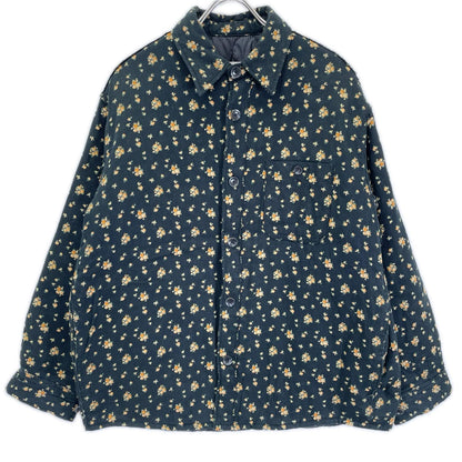 PERVERZE パーバーズ ブラック 総柄 Puffer Sirts Shirts jacket パファーシャツ トップス