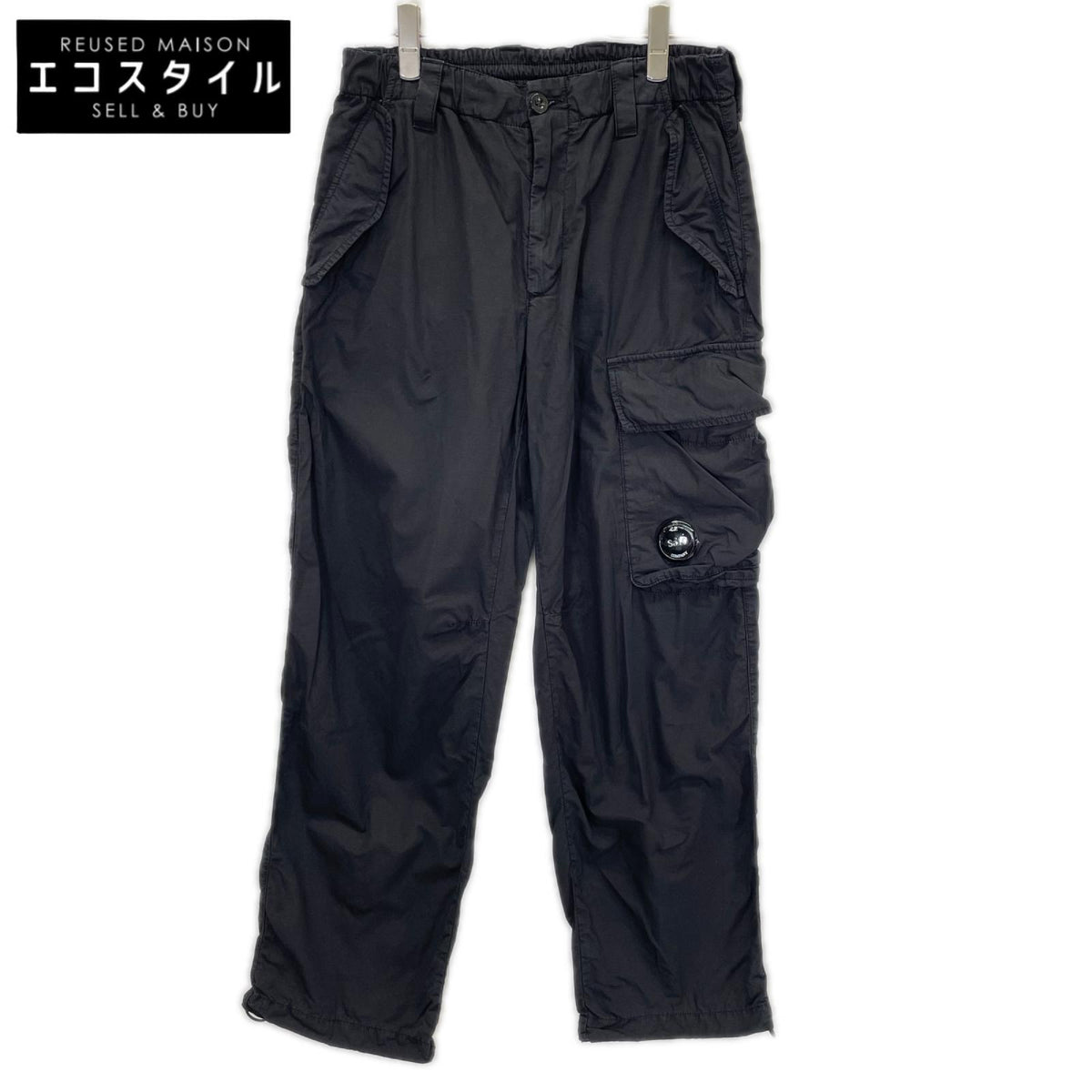 C.P.COMPANY シーピーカンパニー 20CMPA248A 26SS ブラック Cargo Pants In Cotton Rip-Stop Gunetal パンツ ボトムス