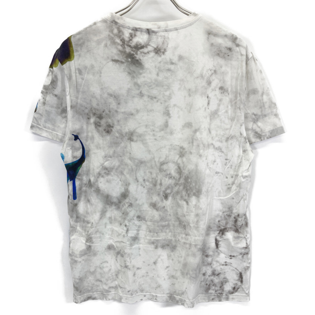 Berluti White x Green R17JRS44JAEB Paint Design T-shirt Top