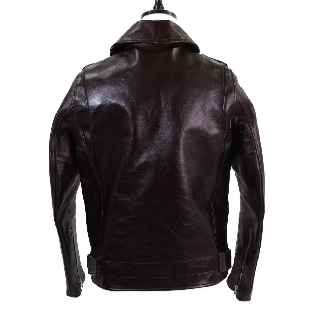 FOUNTAINHEAD LEATHER ファウンテンヘッドレザー ホースハイド ブラウン デルタ ダブル レザージャケット ジャケット