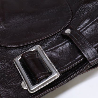 FOUNTAINHEAD LEATHER ファウンテンヘッドレザー ホースハイド ブラウン デルタ ダブル レザージャケット ジャケット