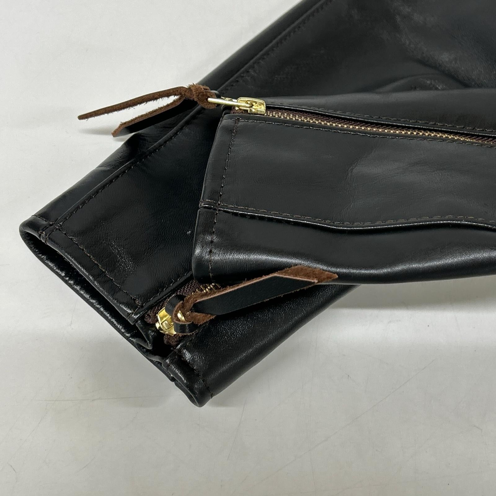 Y'2 LEATHER Y2 皮革 PR-64 复古马皮轻量 单排扣机车夹克 夹克 36