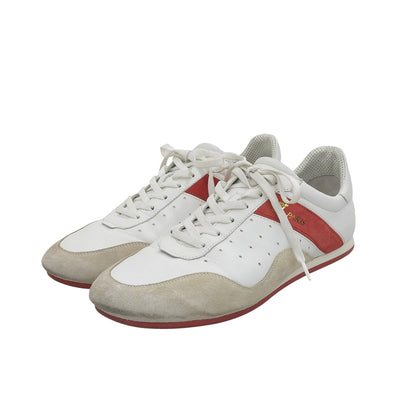 Christian Louboutin 克里斯提·鲁布托 牛皮革×麂皮 运动鞋 男士 白色/红色 41 1/2 鞋