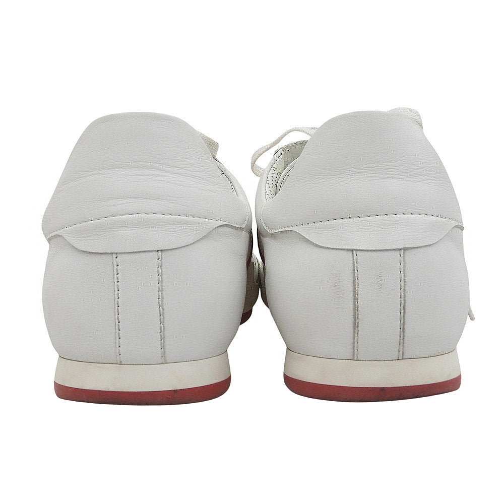 Christian Louboutin 克里斯提·鲁布托 牛皮革×麂皮 运动鞋 男士 白色/红色 41 1/2 鞋