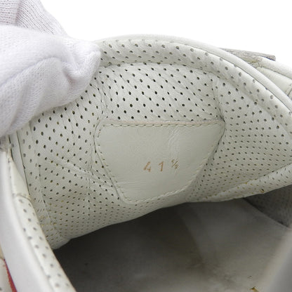 Christian Louboutin 克里斯提·鲁布托 牛皮革×麂皮 运动鞋 男士 白色/红色 41 1/2 鞋