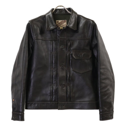 Y'2 LEATHER ワイツーレザー 【美品】LB-140 ANILINE HORSE TYPE I JEAN JACKET Horsehide Jacket Jacket