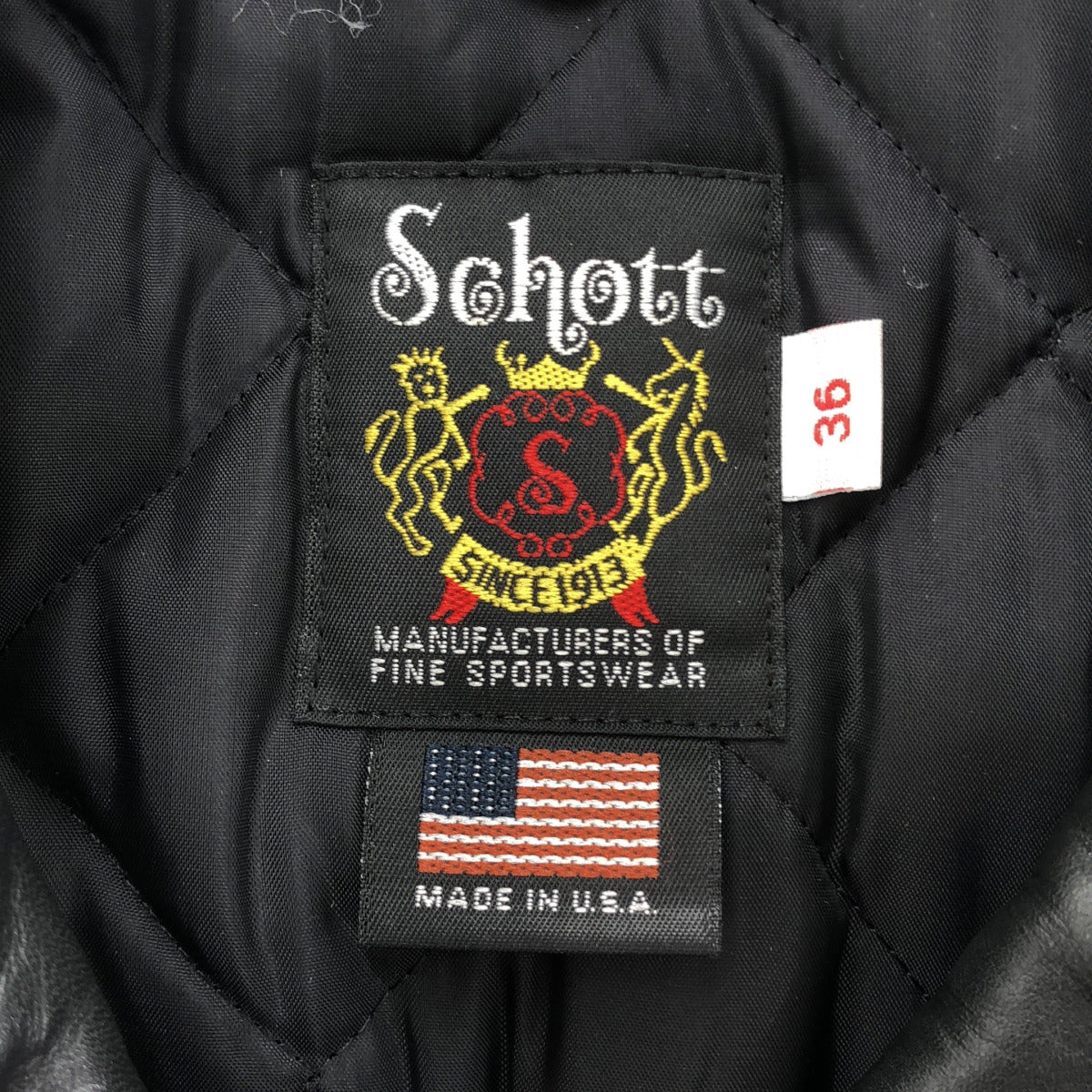 schott ショット 7007 ブラック 613US ダブルライダースジャケット トップス