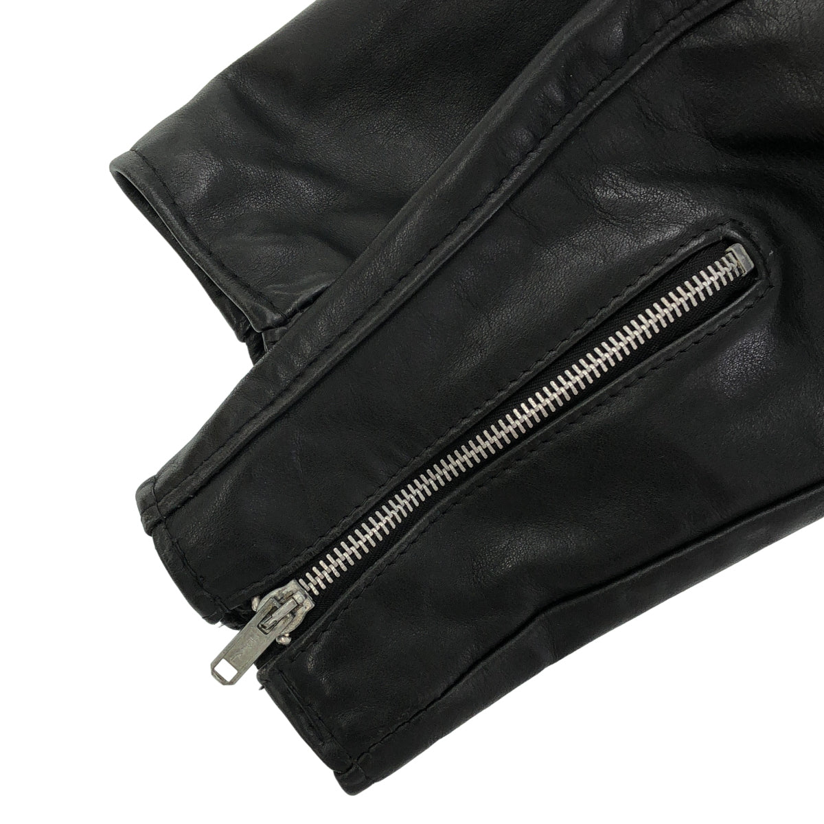 schott ショット 118 ブラック バイカータグ ダブルライダースジャケット トップス