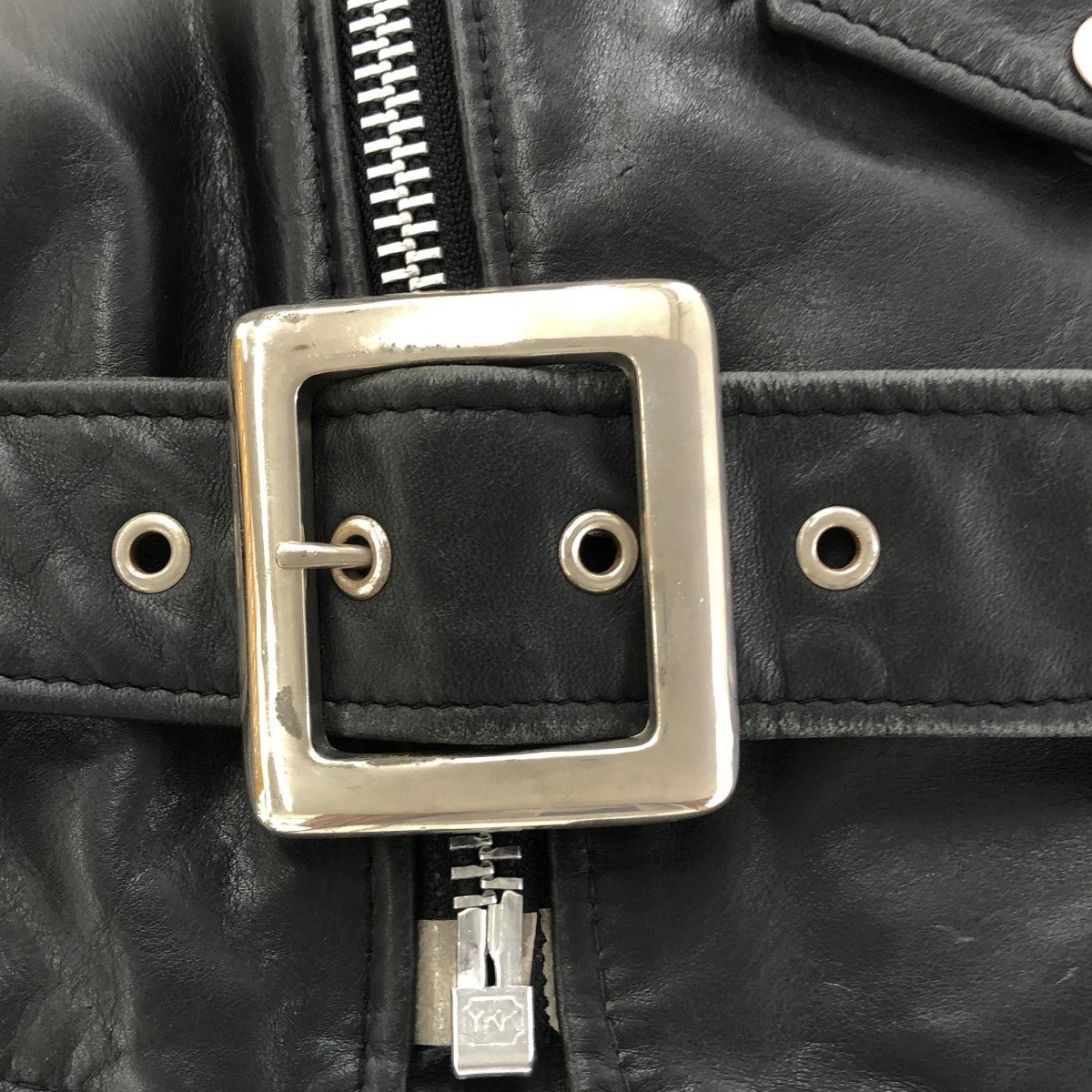 schott ショット 118 ブラック バイカータグ ダブルライダースジャケット トップス