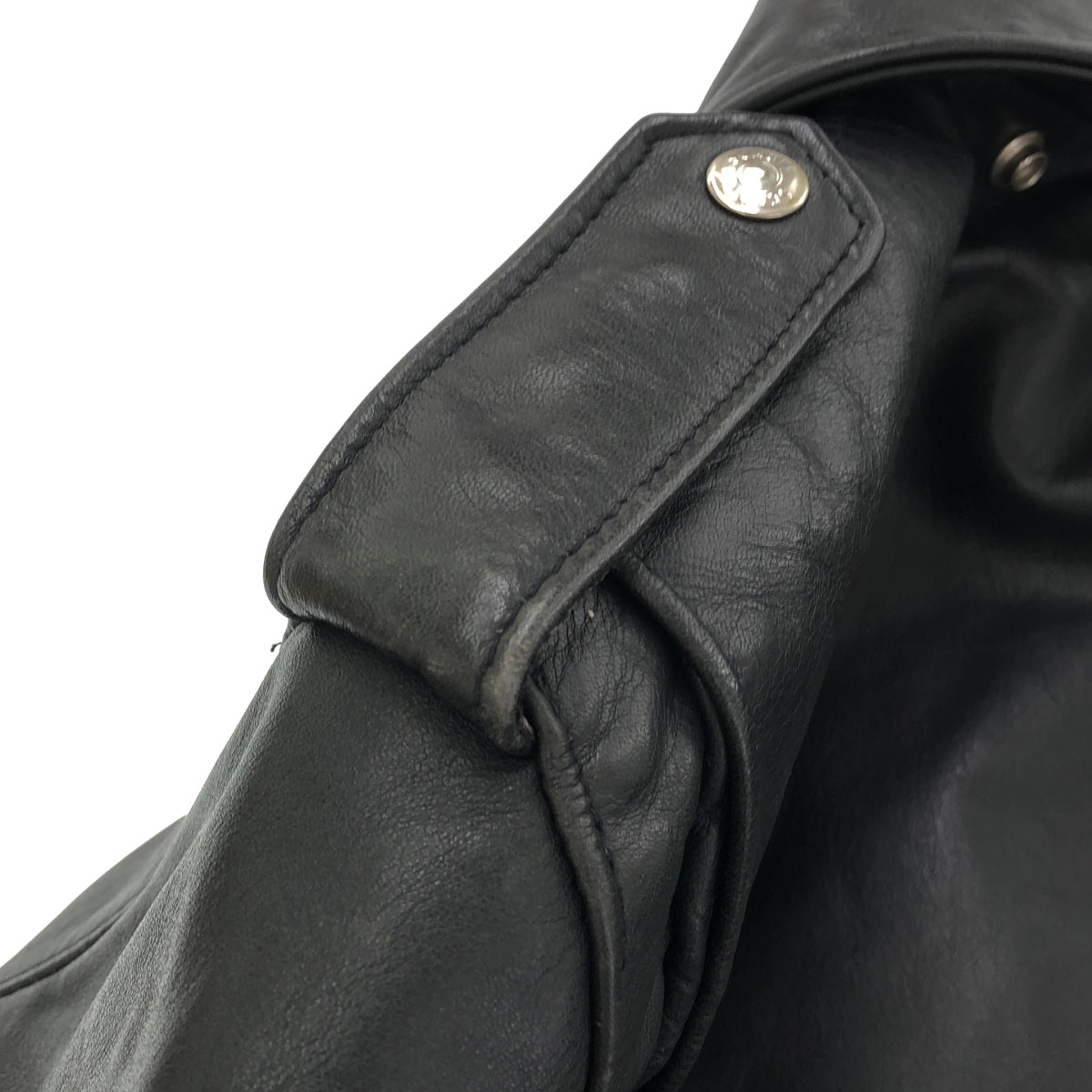 schott ショット 118 ブラック バイカータグ ダブルライダースジャケット トップス
