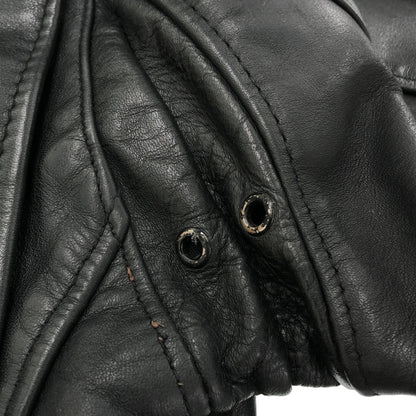schott ショット 118 ブラック バイカータグ ダブルライダースジャケット トップス