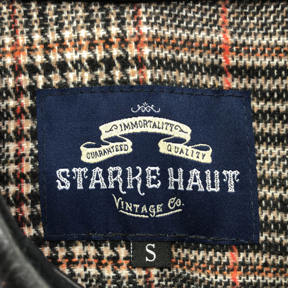 STARKE HAUT スタークハウツ ブラック ホースハイド カーコート トップス