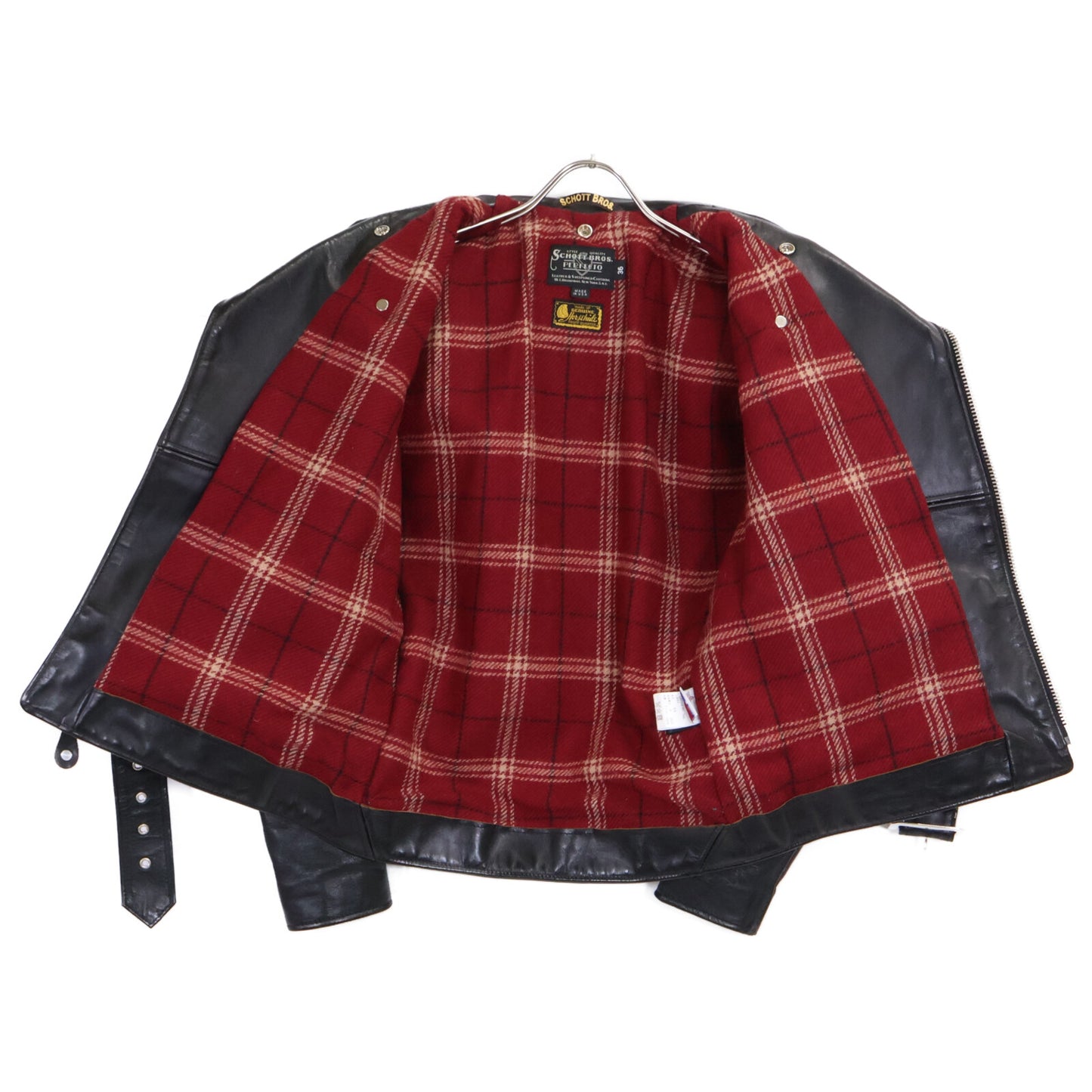schott ショット 【美品/国内正規】7544 613SJH ホースハイド ワンスター ダブルライダースジャケット ジャケット