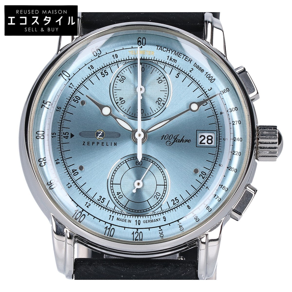 ZEPPELIN ツェッペリン 【美品】8670-4 100周年記念シリーズ クロノグラフ クオーツ 腕時計