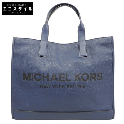 MICHAEL KORS マイケルコース ロゴ レザー トートバッグ レディース ネイビー トートバッグ
