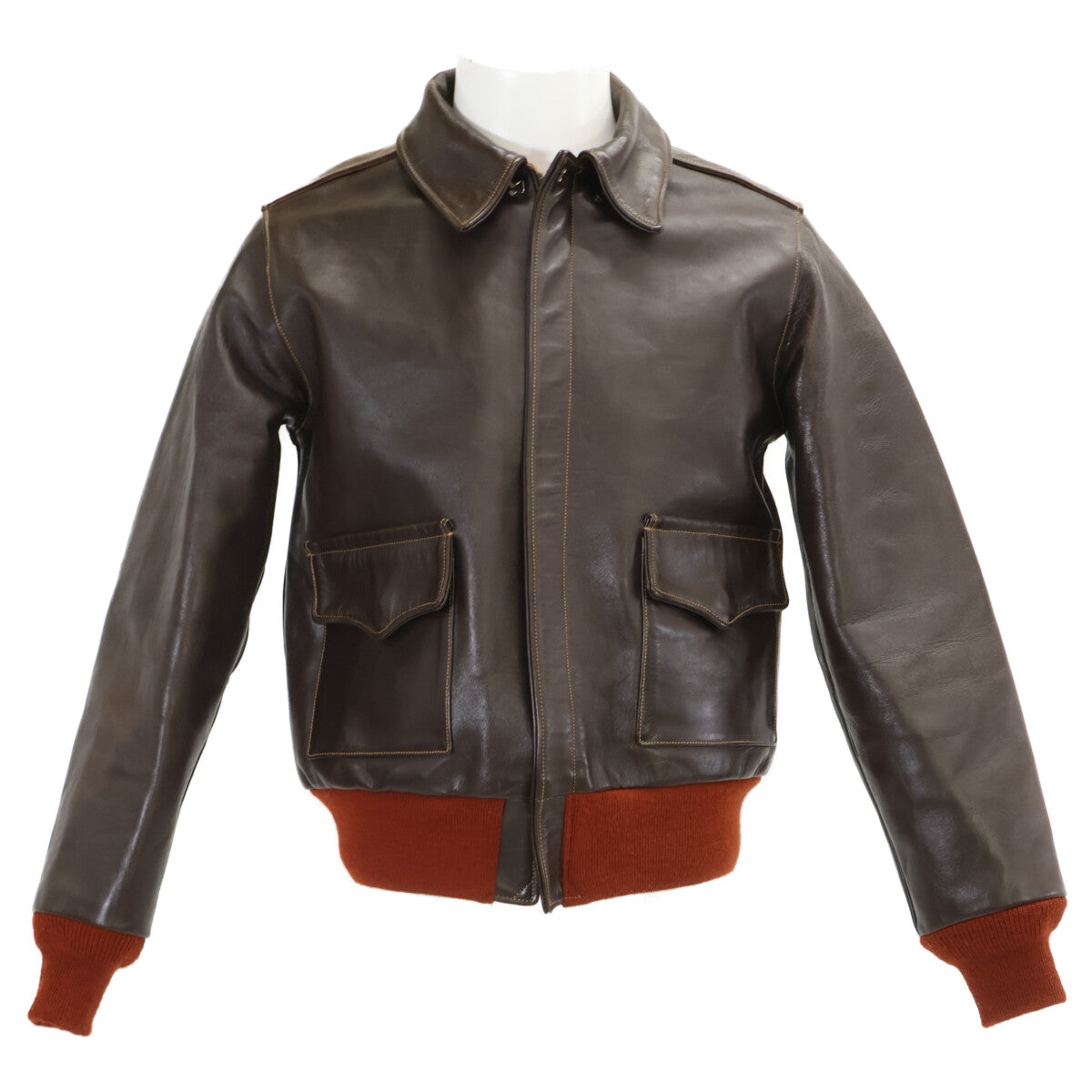 BUZZ RICKSON'S バズリクソンズ 【美品】BR80644 Type A-2 赤リブ ホースハイド フライトジャケット ジャケット