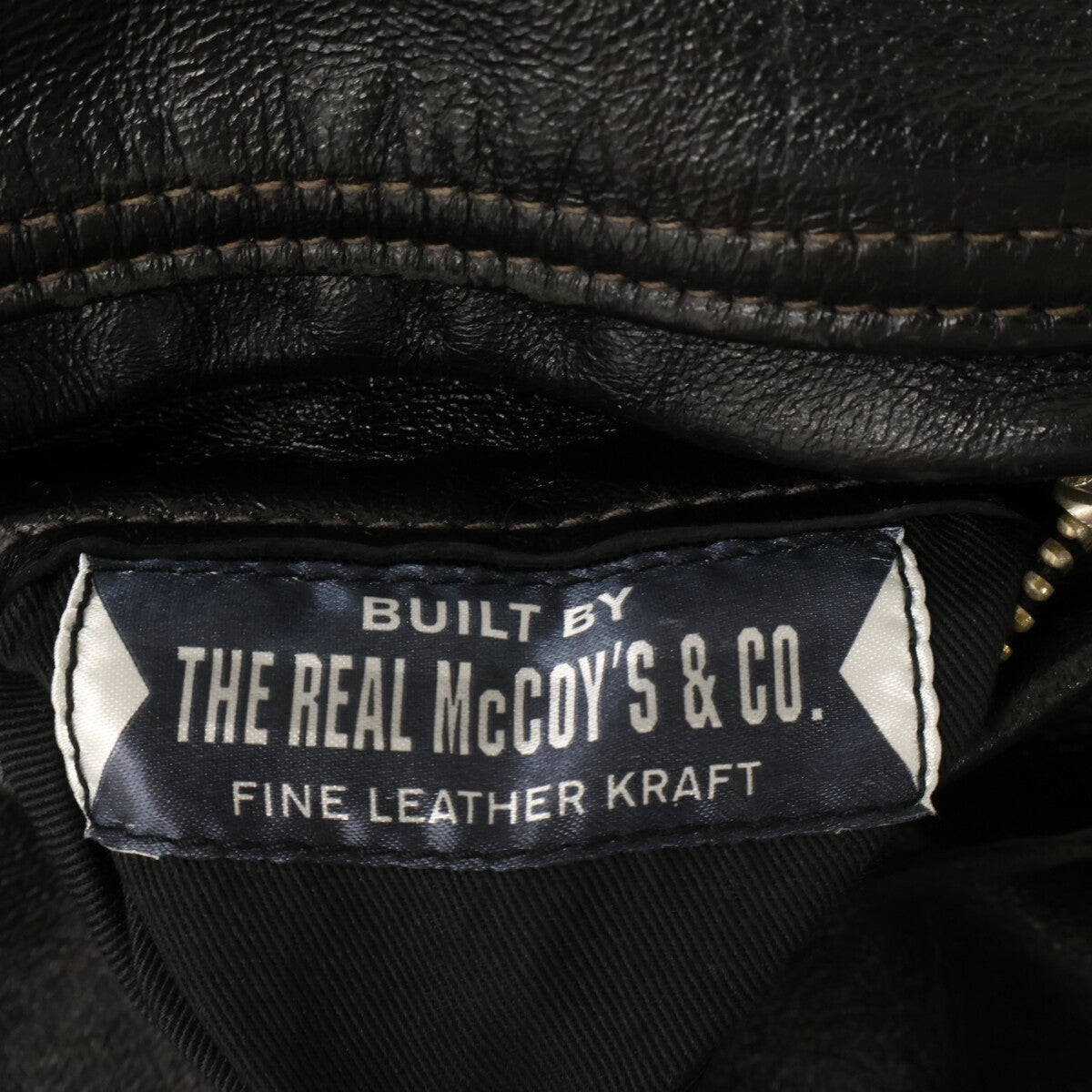 BUCO ブコ THE REAL McCOYS【美品】J-100 ホースハイド インナーレス シングルライダースジャケット ジャケット