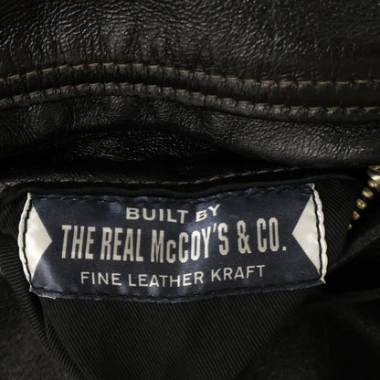 BUCO ブコ THE REAL McCOYS【美品】J-100 ホースハイド インナーレス シングルライダースジャケット ジャケット