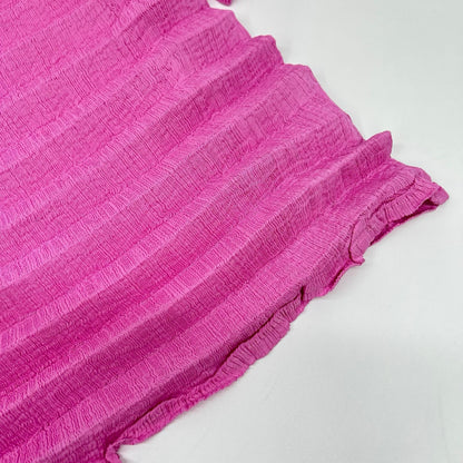 MeISSEYMIYAKE ミーイッセイミヤケ ローズピンク ACCORDION SEE-THROUGH CREPE トップス トップス