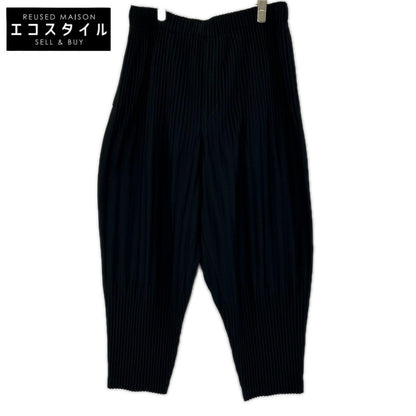 HOMME PLISSE ISSEY MIYAKE オムプリッセ イッセイミヤケ ブラック BASICS プリーツパンツ ボトムス