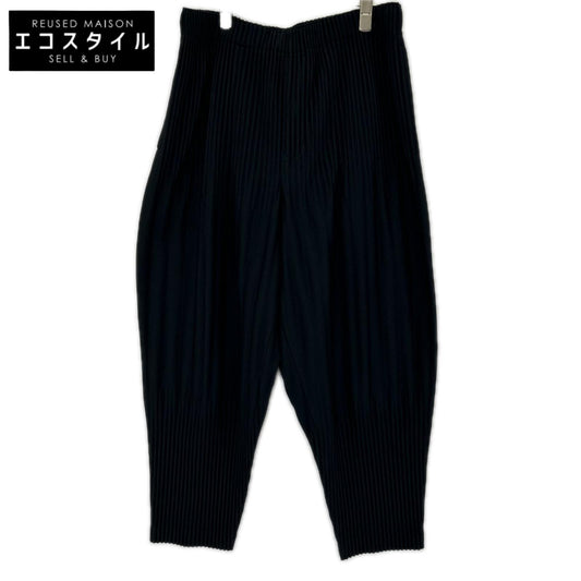HOMME PLISSE ISSEY MIYAKE オムプリッセ イッセイミヤケ ブラック BASICS プリーツパンツ ボトムス