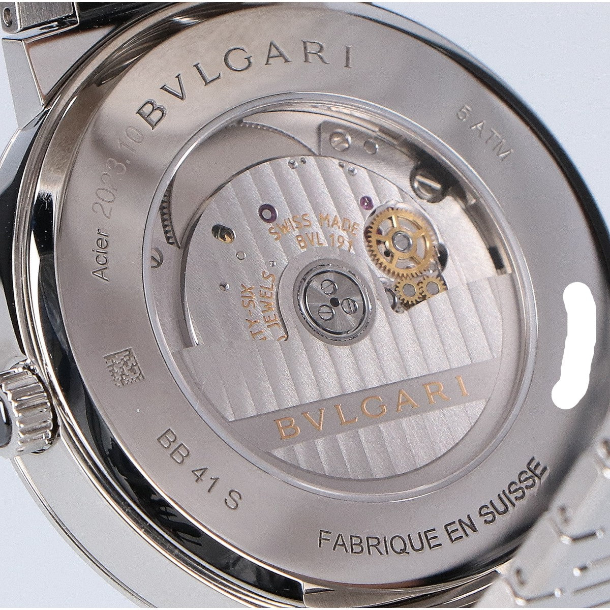 BVLGARI ブルガリ 仕上げ済み BB41S 103720 ブルガリブルガリ シースルーバック 自動巻き 腕時計
