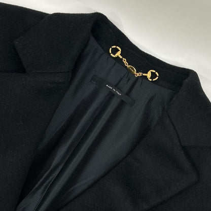 GUCCI グッチ ブラック 270720 ウール 3Bチェスターコート コート