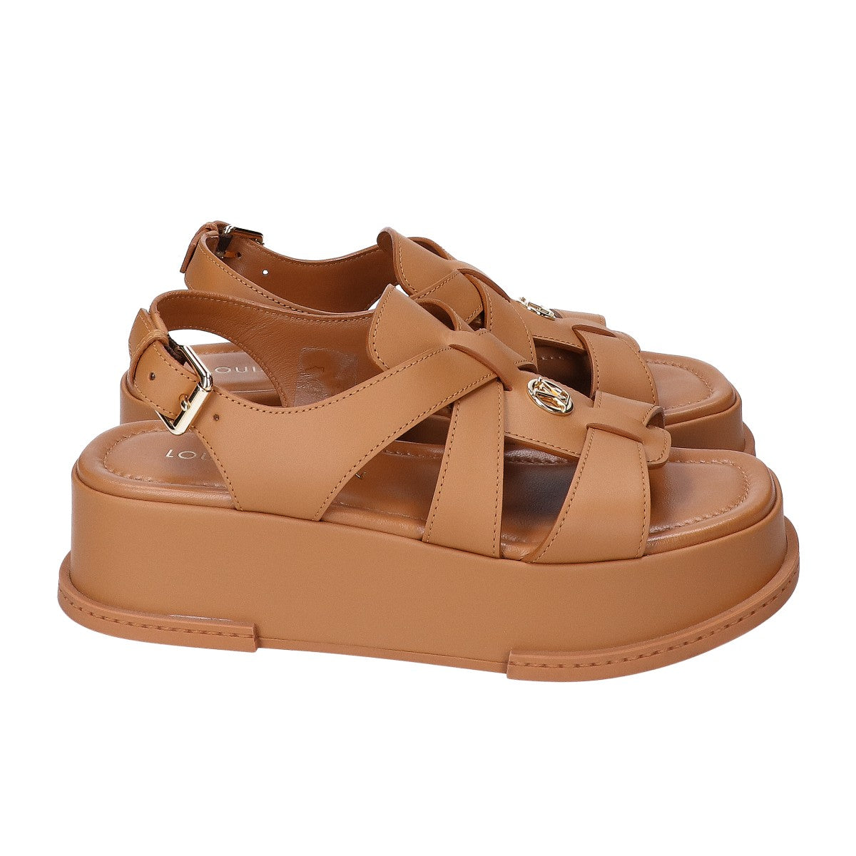 LOUIS VUITTON ルイヴィトン 24年製 1ACYKM マヤ・ライン プラットフォーム サンダル シューズ