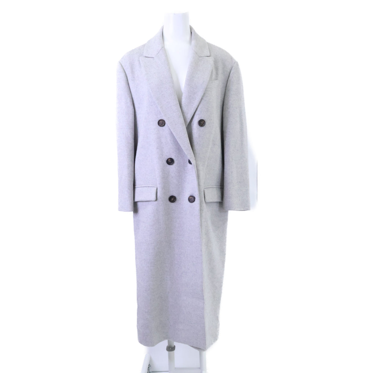 BRUNELLO CUCINELLI ブルネロクチネリ 【美品/国内正規】ME4179732 ウールｘカシミヤ ダブルブレスト チェスター コート