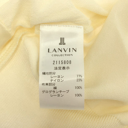 LANVIN COLLECTION ランバンコレクション アイボリー 2115808 バックシルクニットカーディガン トップス