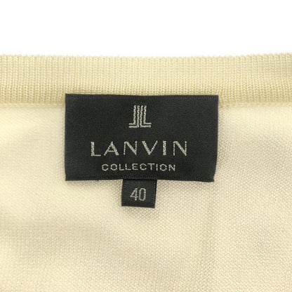 LANVIN COLLECTION ランバンコレクション アイボリー 2115808 バックシルクニットカーディガン トップス