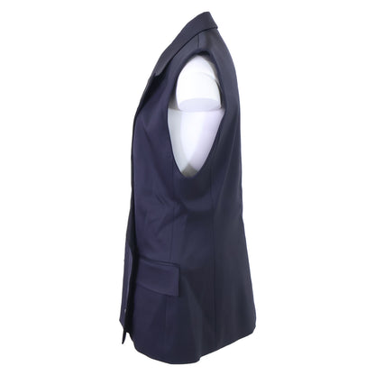 LOUIS VUITTON ルイヴィトン RW191B NFX FGVE81 シルクｘウール ジップアップ ジレ/ ジャケット