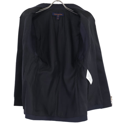 LOUIS VUITTON ルイヴィトン RW191B NFX FGVE81 シルクｘウール ジップアップ ジレ/ ジャケット